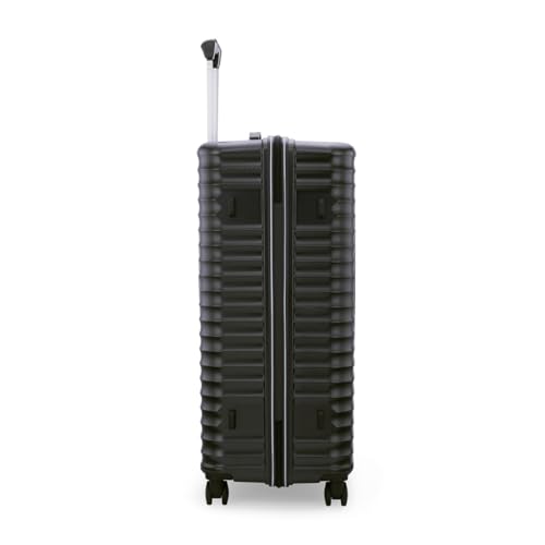 Image of American Tourister Travix | Check-in Trolley Bag (77 cm) | 360 8 Wheel Travel Luggage | Hard Case Polycarbonate Suitcase | Recessed Combination Lock | Black