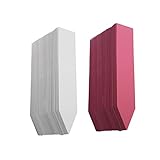 YIKUSH 200 PCS PVC Plastic Plant Labels for Nursery Pots,4 Inch, White and Pink