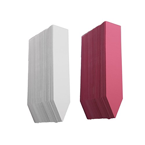 YIKUSH 200 PCS PVC Plastic Plant Labels for Nursery Pots,4 Inch,White and Red