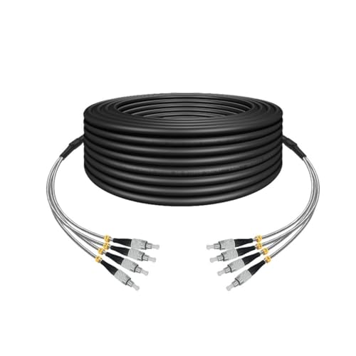 Câble fibre optique extérieur monomode pour raccordement jardin 5m