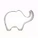 Henai Stainless Steel Elephant Cookie Cutter Mold For Party