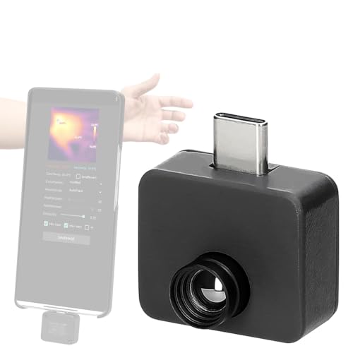 Portable Mobilephone Thermal Imager -20℃ to 1000℃ Small Thermal Imaging Camera Support Maximum Mum Center 5 Color Palette Modes Chinese and English Language Switchable