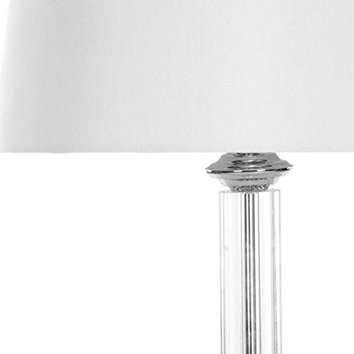 Lámpara de mesa moderna de cristal transparente 29 pulgadas miniatura 4