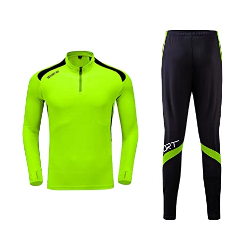 Boy's Tracksuit Long Sleeve Color Block Casual Sweatsuit + Pants Set Adult Kids Boys Jogging Uniform Jersey Suit2