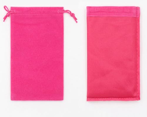 Bolsas de terciopelo con cordón grandes contra arañazos en joyas 5