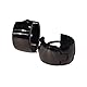 Bungsa Unisex Creolen breit glänzend schwarz aus 316L Edelstahl