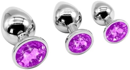 YQ03-3-Pieces (Purple) Diamond Stainless Steel Kit g Tpn nO.E.M. ...