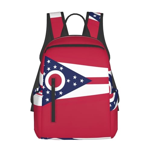 Sac à dos Ohio noir léger pour le travail et les voyages en taille unique