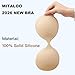 MITALOO 2026 Seamless Sticky Bra Silicone Adhesive Bra Push Up Invisible Strapless Backless Covers for Women Beige