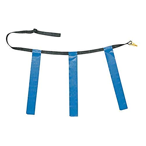 Champion Sports Quick Release Triple Flag Football Set of 12 Small White Belt 2531 Blue Flags