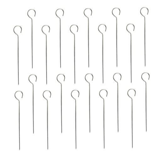 UPKOCH 20pezzi Spiedini in Per Barbecue Bastoncini Riutilizzabili Per Grigliare Verdure e Carne Utensili Per Barbecue Impugnatura