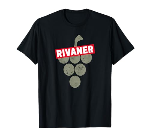 Rivaner Vine Vintage Bebedor de vino y enólogo Diseño de uva Camiseta