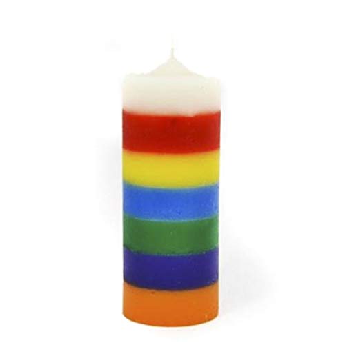 AROMASENSES.- Velón 7 Colores potenciador de energías para Abrir Puertas y Caminos.-, 100% Artesanal Velón 7 Arcangeles Cover