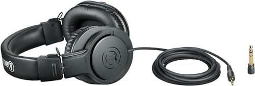 Audio-Technica ATH-M20X Casque de Monitoring Fermé Dynamique Noir - Les Beatles, Paul McCartney, John Lennon, RIngo Starr, George Harrison Audio-Technica ATH-M20X Casque de Monitoring Fermé Dynamique Noir – Image 4