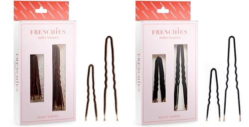 Frenchies Ultra Flocked Extra Soft French Twist Hair Pins for