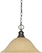 Satco - 1 Light 16" Pendant W/ Champagne Linen Washed Glass