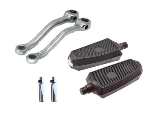 Pedal Set mit Tretkurbel & Keil passend für Hercules Prima M2–M5, Sachs 504/505, Zündapp 434 442 444 CS CX Hai ZA ZR ZB ZD ZS, Puch Maxi X30 X50 Monza