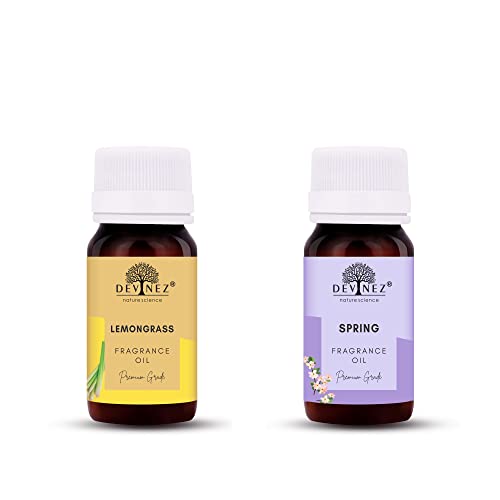 Image of Devinez Lemongrass, Spring (Aqua Fresh) Aroma Oil for Diffuser /Ultrasonic Aroma Diffuser /Tealight Diffuser /Reed Diffuser, 15ml Each