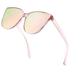 A02 Clear Pink Frame / Rose Gold Mirrored Lens