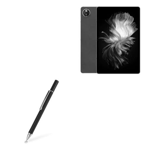 BoxWave Stylus Pen Compatible with Doogee T30 Max - FineTouch Capacitive Stylus, Super Precise Stylus Pen - Jet Black