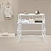 Florchest Industrial Retail Display Tables,Set of 2 Boutique Display Riser for Retail Stores, Clothing Stores, Guest Rooms,Entrances, Bedrooms, Living Rooms, Apartments（White）