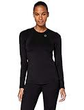 Mangas raglán modificadas Under Armour Rush Camisa de Manga Larga, Mujer, Negro, LG