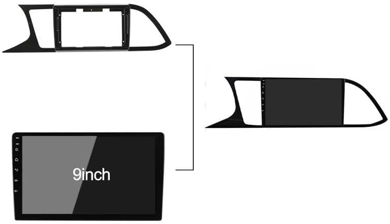 2 DIN カーラジオパネル フェイシアフレーム 9インチ オーディオ GPS インストール ダッシュキット ベゼル ブラケット ト