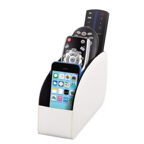 Hama Fernbedienungshalter Major (für bis zu 4 Fernbedienungen, auch als Organizer für Brillen, Smartphones, Controller, USB Sticks) Fernbedienung-Halterung weiß