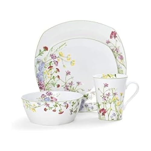 Mikasa Wildflower Garden 16-Piece Dinnerware Set,...