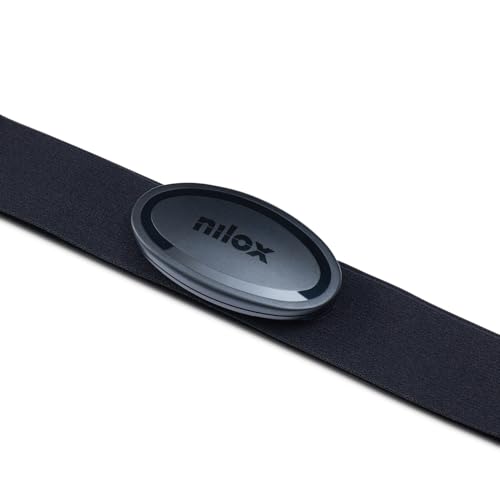 Nilox HRM Smart Chest Band, Fitness Tracker per Monitoraggio Allenamento e Frequenza Cardiaca, Resistente all'Acqua fino a 30 m, Compatibile Con App Sportive, Per Corridori e Nuotatori