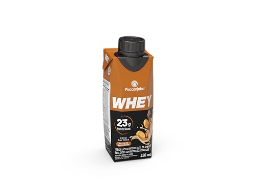 Piracanjuba Whey Zero Lactose Sabor Pasta de Amendoim 250ml