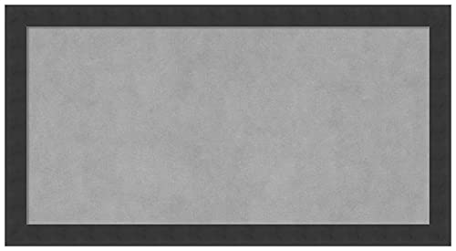Amanti Art Black Framed Magnetic Board, 26x14, Modern Office Decor