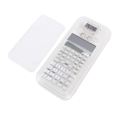Estuche para lápices con calculadora científica EMUKOEP blanco