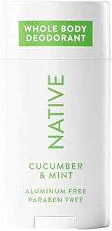 Native Whole Body Deodorant Stick Contains Naturally Derived Ingredients, Deodorant for Men and Women | 72 Hour Odor Protection, Aluminum Free with Coconut Oil and Shea Butter | Cucumber & Mint