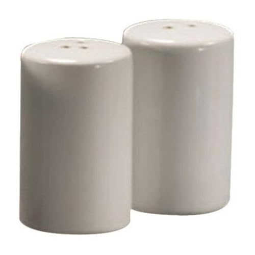 American Metalcraft Round Ceramic Salt & Pepper Shakers (Set of 2) image 2