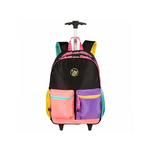 Mochila Carrinho Externo Capricho Contrast - Preto e Rosa