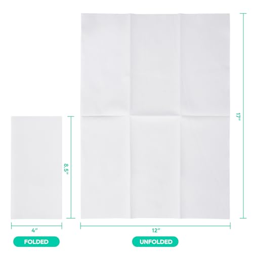 image for JOLLY PARTY 100PACK Disposable Hand Towels for Bathroom, Soft and Abso