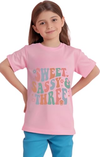 Image of Toddler Girls 3rd Birthday Shirts for Girls 3 Years Old Outfit for Party Tshirt