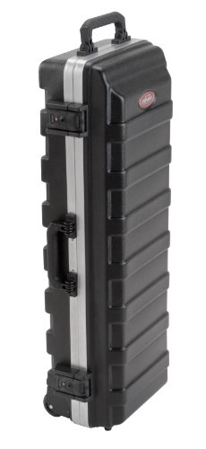 Image of SKB Compact Stand Case 36-1 /2 x 11-7 /8 x 8-1 /4 with Wheels & Straps, TSA Latches, Over molded Handle