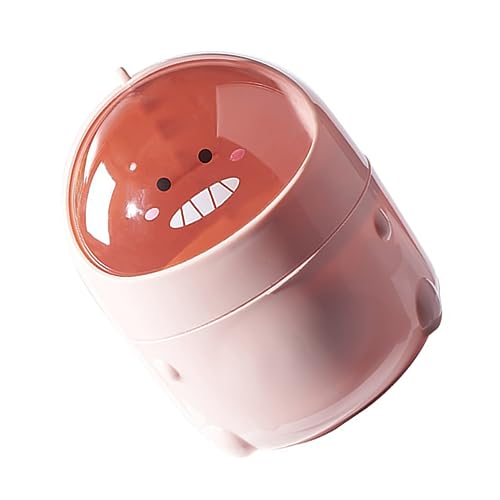 ULTECHNOVO Cartoon Dinosaur Mini Trash Can Versatile Garbage Container for Desktop Office Compact Lightweight Material Cute Waste Bin for Tidying Up
