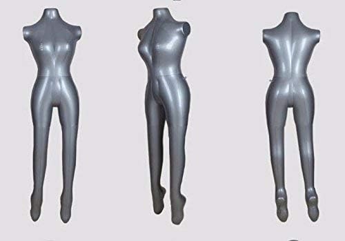 RADHA KRISHNA ENTERPRISE Full Body Female(Ladies) PVC Plastic Air Filled Mannequin Display Dummy Inflatable