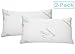 All American Collection Soft Home Bedroom Premium Hotel Quality 2pc Pillow Shredded Memory Foam for Sleeping (Queen, White)