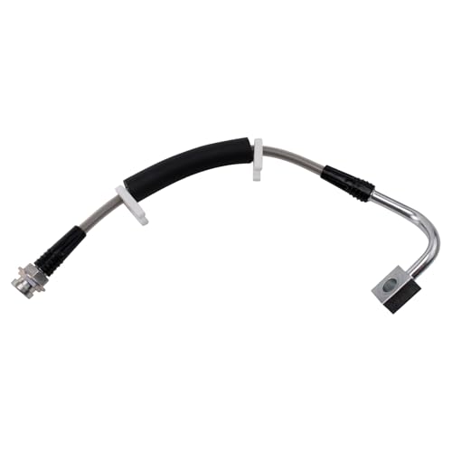 Image of TRQ Rear Brake Hose Set Compatible with 2011-2016 Chrysler Town Country Dodge Grand Caravan 2012-2015 Ram C /V 2011-2014 Volkswagen Routan