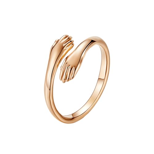 HUANGBONIG 2 anillos de acero de titanio para parejas, 9#, Metal