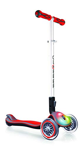Globber Flash Elite de Patinete para niños, Infantil, Elite Flash, Rojo, n/a