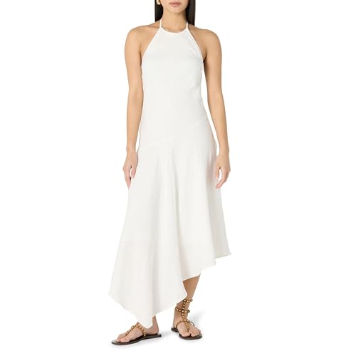 The Drop Women's Standard Ciga Halter Linen Maxi Dress