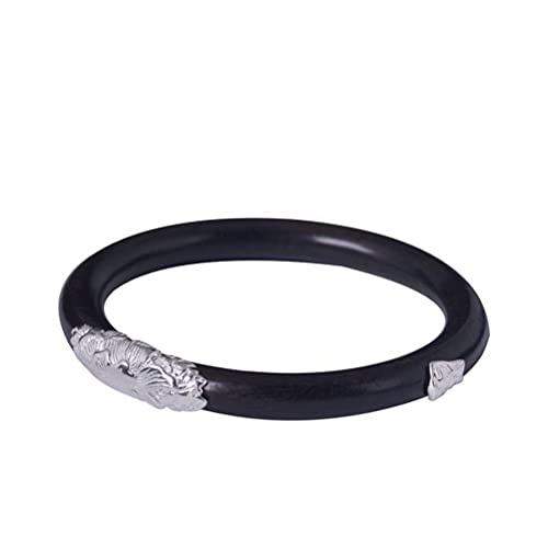 Bracelet pivoine en bois d'ébène pour sublimer vos tenues bohèmes