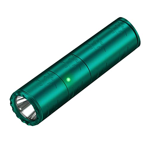 klarus K10 Mini Tactical Flashlight 1200 Lumen 185 Meters USB Rechargeable LED Torch 6 Modes IPX8 Waterproof Outdoor Fishing Hiking Camping(Green) -  K10-Green