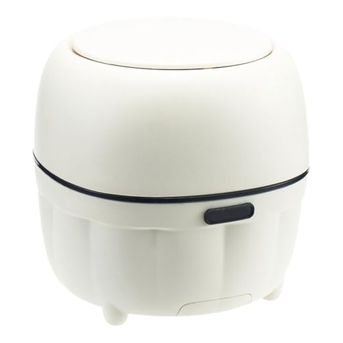 Caneca pequeña rectangular con tapa para escritorio