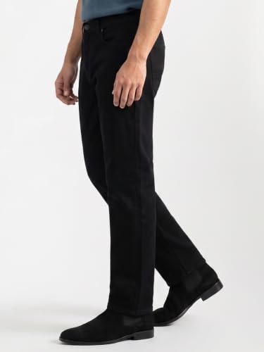 Image of Spykar Men's Ricardo Straight Fit Jeans | Mid Rise | Casual Denim | Non-Stretch Fit | Jeans for Man